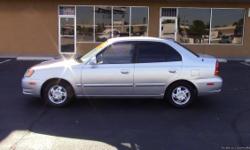 2003 HYUNDAI ACCENT WITH 136K MILES 4 CYL MOTOR 5-SPEED TRANS COLD A/C GOOD TIRES RUNS AND DRIVES GOOD SMOGGED NO TAX 702-296-4060 $2200.00
