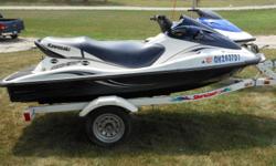 2003 Kawasaki STX-12F, 4stoke, 3 seat. It's in very good condition with only 57 hours!! It's been recently serviced and has a new battery. The price includes a 2003 Shore Land'r trailer and a lift.