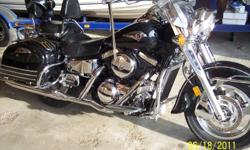 2003 Kawasaki Vulcan Nomad 1500, Black with all chrome accessories 25,000 miles. Cobra pipes, Garage kept, Excellent condition. Alternate phone # 304-984-9786