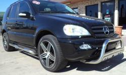 Miles: 68,446
Year: 2003
Make: Mercedes-Benz
Model: M350
Title: Clean
CAR FAX Guaranteed!
Features:
Bluetooth, cruise control, power windows, power locks, power seats, heated leather seats, FM/AM/CD/Tape, rear defrost, 2nd row climate controls, sun/moon