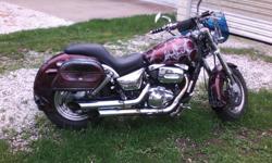 This bike is booking out at $3,200.00 on Kelly's blue book. It has custom finders that alone cost me $1,00.00, has a gel after market set. Also has cobra mufflers so almost sounds like a Harley. It has 11872 miles. &nbsp;Comes with &nbsp;helmet that