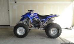- 2003 Yamaha YFS200 Blaster 1-Cylinders, 2-Stroke, 195cc, 6-speed manual clutch. Blue/white color with about 200hrs of riding.
- Was 195cc, engine fully rebuilt in 2009 to a 250CC (have receipts of parts bought) and repaired by a certified ATV tech.
-
