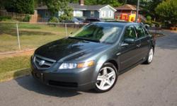 Great 2004 Acura TL ,super clean , auto , drives excellent .
Clean car fax .
Only 121 K miles.
I am a dealer / Broker .
Call me at ( 770 ) 873 - 9762
We are open monday through saturday ( call before you come ) . Sunday by appointment .
Just $ 10,900
VIN