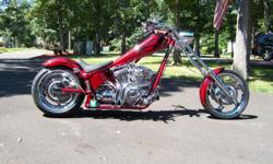 2004 American Ironhorse Texas Chopper....665 miles!!!
For sale is an "almost" new, beautiful Texas Chopper.
Samson "Boneshaker" exhaust with custom bracket and the D&M cone style air cleaner and breather system. THIS BIKE IS IMMACULATE!!..It's been stored