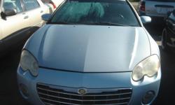 THIS 2004 CHRYSLER SEBRING HAS ICE COLD AIR, POWER WINDOWS, POWER DOOR LOCKS.
COME CHECK IT OUT AT:&nbsp; BARGAIN AUTO MART INC.&nbsp; 5940 58TH STREET N. KENNETH CITY, FL 33709.
OR GIVE US A CALL AT:&nbsp; --