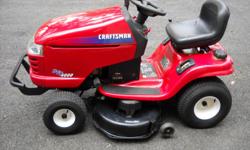 2004 CRAFTSMAN RIDING TRACTOR DYT4000 18.5 HP
6 SPEED 42 IN DECK FRONT BUMPER ELECTRIC PTO
$650.00 GOOD CONDITION WILL DELIVER FOR A
SMALL FEE &nbsp;CALL --
