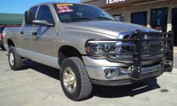 Miles: 320K
Year: 2004
Make: Dodge
Model: Ram 2500
Title: Clean
CAR FAX Guaranteed!
Features:
Diesel, 4X4, towing package, keyless entry, extra keys, JVC stereo, Halo lights, tinted windows, tilt, tachometer, steering wheel mounted controls, A/C, heat,