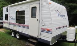 This super clean RV is priced to sell, can sleep as many as 6, using the flip jack sofa, booth style dinette and full size bed with privacy curtain. This unit has a refrigerator, freezer, vent-line exhaust fan in bathroom, 3 burner stove/oven combo,