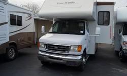 2004 FOURWINDS, 23 J, CLASS C MOTOR COACH
Handicap Lift with Chair on this class C. Has Guard Rail roomy inside for wheelchair! Come and See this at America Choice RV, 3040 NW Gainesville Road, Ocala, Florida 34475 and now also at 3335 Paul S Buchman