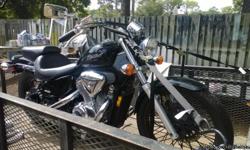 2004 Honda Vlx 600 motorcycle w/ powder coated rims. Run great. Good starter bike. It has 4500 miles on it. Black front and back. Call -- if interested. Leave name and number .