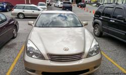 2004 Lexus ES-330 Mileage: 126K Condition: Very Clean, No Accident. Have Heated Seats, CD/Player (6 Disc Changer) Leather Interior, Cruise Control, Sunroof, Color: Gold Tinted Windows Brand New Tires, Runs great and excellent on long distance trips.
