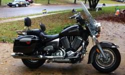 2004 Victory Touring Cruiser excellent condition 2,000 miles on tread, miles 34,000.&nbsp; Black and grey new belt, battery and comes with helmet, luggage bag and cover.&nbsp; Asking 6,000.