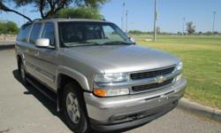 CLICK HERE FOR MORE INFO:
http://www.noblemotors.net/vehicle-details/3cfaa3911716ff4d9013062eea45b0c0
(520) 748-1400
NOBLE MOTORS
1805 S. Craycroft
Tucson, AZ 85711
2005 Chevrolet Suburban LT 4-Door SUV
Fuel: Flex-fuel
Exterior Color: Silver
Transmission: