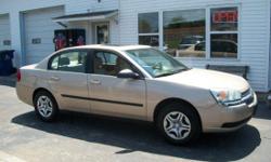 2005 Chevy Malibu LT Sharp looking Luxury Car w/Sunroof !! This super nice looking luxury car has 24 vavle V-6 motor with only 105K, Cold Air, Cloth seats, Cd player SUNROOF, loaded with power options, like new tires, and more! Runs out Great Priced right