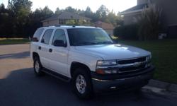 Great condition 2005 Chevy Tahoe v8 5.3l with 104600 miles. Truck is in great condition, new brakes, tires, alternator, fuel pump. Truck has an extended warranty good for 4500 miles. Cloth seats, 3 rows of seating, fog lights, roof rack, running board
