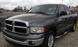 2005 dodge ram quad cab - like new - $8500
2005 dodge ram quad cabautomatic transmission
automatic , power windows and locks, tilt , cruise, 8 cyl., chrome running board, bed liner, tow pack, super nice inside and out. like new. text or call me for