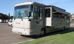 Price new was $154,000)
2005 Class A Gulfstream Yellowstone Country Club Model 8356-YSE
Diesel Pusher with 16,500 miles
Calif registration paid to 5/8/2015
&nbsp;
****Easy driving, spacious living, great for tailgating****
&nbsp;
36 ft self-contained with