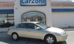 2005 HONDA ACCORD LX | Desert Mist Metallic with Beige Cloth Interior | Named an AMI Auto 'World Best Used Car', the Honda Accord was named on the Car And Driver 2004 Ten Best List and named a Consumer Guide 'Best Buy' for 2003 & 2004. It was awarded AAA