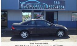 2005 Honda LX Coupe 2D, In Excellent Condition, CLEAN CARFAX, Financing Available, Come See Us and Get Approved.
Call 360-597-4354
Elite Auto Brokers LLC
6113 NE ST James RD
Vancouver WA 98663
Visit Us Online
https://elite-auto-brokers.com/
FINANCING