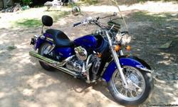 2005 Honda VT750 Shadow Aero, Great Condition Runs Excellent, Good Tires. Comes with: Windshield, Blue Auxiliary Lights, New Saddleman Profiler Seat, New Sissy Bar Backrest with Pad, Hard Saddlebags (still in box), Bike Cover, Single Seat that came with
