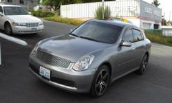 CLASSY MOTORS
13809 First Avenue South Burien
(206)228-7866
Contact : ANTONIO
at (206)228-7866 or
PANTERASX1@YAHOO.COM
2005 Infiniti G35X Sedan
"FINANCING FOR EVERYBODY
Engine: 3.5 liters, V6 Transmission: 5-Speed A/T Miles: 89796
Interior Color: Stone