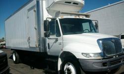 2005 INTERNATIONAL 4300 ONLY 25,000 MILES...DT466 ENGINE ALLSION AUTO AIR COND..TILT AND CRUISE CONTROL 24 FOOT INSULATED MORGAN BOX WITH PULL UP
REAR DOOR AND A SIDE DOOR...HAS RAMP...THERMO-KING TS500 IN GREAT SHAPE
WILL EASILY GO DOWN TO ZERO...IN DASH