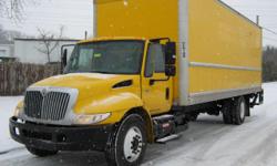Maintained by "Big Yellow" . 2005 International 4300 Diesel Automatic. Spring Ride with Air Brakes, 25500GVW. FA 8000lb RA17500lb. 11R22.5 Tires All 50% or Better & will pass DOT. Cab has Tilt Steering, Cruise, A/C , Air Ride Driver's Seat and a 2 person