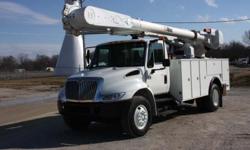 FREE AIRFARE ONE WAY TO OUR FACILITY!!!
DELIVERING TO ALL 50 STATES AND CANADA!!!
Description: Fully Reconditioned -- STOCK# 123213
ALTEC AM55 - 2005 INTERNATIONAL 4300 4x2 BUCKET TRUCK
? Odometer Miles: 40,777
? Engine Hours: 4,474
? DT466 Diesel Motor
?