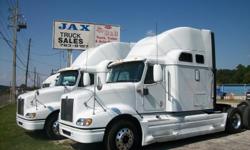 3 to choose! Fleet-maintained, 1-owner trucks with Cummins ISX 450 HP engine, 10 speed transmission, cruise, ac, aluminum wheels, LP 22.5, Jake brake, air slide 5th wheel, double bunk, clean, miles in the 600k's. DOT-certified and ready to go to work!