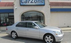 2005 LEXUS LS430 | Mercury Metallic with Black Leather Interior | Named a 'Best New Car' by AMI Auto World Magazine, the Lexus LS430 was named a Consumer Guide 2005 'Best Buy' and named 'Best of Class' by IntelliChoice 2005. The Lexus LS 430 received the