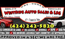 WestSide Auto Sales & LSG
We7457 .
True Price: $20000
