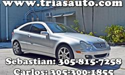 2005 Mercedes Benz c230 Kompressor Coupe - Leather, Pano, loaded
SEBASTIAN: 305-815-7258 (ENGLISH/SPANISH)
CARLOS: 305-300-1855 (SPANISH)
OFFICE : 305-948-1111
Visit our website for more info and more inventory...
- See more at: http://triasauto.com
This