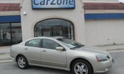 2005 MITSUBISHI GALANT GTS | Platinum Beige Pearl with Beige Leather Interior | Nominated for Motor Trend Car of The Year 2004, the Mitsubishi Galant received 5-Star safety ratings from the NHTSA. In a study by JD Power, it received 5-Star power circle