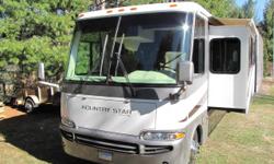 Garage Kept ? Super Clean 2005 Newmar Kountry Star, 3743 floor plan, Workhorse W-24 chassis, Chevy gasoline engine. One owner, always stored inside completely covered RV garage! Terrific condition??.well maintained and lovingly cared for with 6 brand new