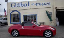 Nissan 350Z Grand Touring automatic red 74231 V6 3.5L V62005 Convertible Global Sales & Finance (619) 474-6620