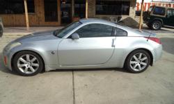 2005 350Z
Silver in color with light gray leather interior, automatic, alloys, cd, new tires, cold ac, comfy heat, great fuel mileage!
We have many service records on site for this car!
Prior customer took exceptional care of this auto!