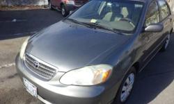 2005 TOYOTA COROLLA- $5700
FOR MORE INFORMATION
MIKE:-, call or text me
This car wont last for long; i am selling it cheap
ABOUT THE CAR
MILEAGE:-190,738
BODY STYLE:-Sedan
FUEL:-Gasoline
ENGINE:-1.8L I4 16V MPFI DOHC
TRANSMISSION:-4-Speed Automatic