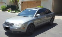 2005 VW PASSAT
condition: good
cylinders: 6 cylinders
drive: fwd
fuel: gas
odometer: 123,382
paint color: grey
size: compact
title status: clean
transmission: automatic
type: sedan
-Leather interior (GREAT CONDITION)
-AM/FM RADIO
-6 DISK CD CHANGER
