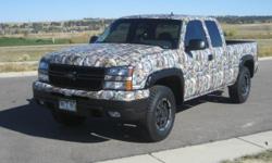 This is a 2006 Chevy Silverado like no other! 6 time 2012 various "Car Show Winner" including Super Chevy, KPBRI "Best of Show" . The truck is wrapped in Advantage Timber Camo and has new 17" Golitah wheels, New Nitro Gappler Tires, 21/2 Lift, New Gibson