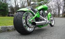 AWESOME 2006 American Ironhorse Tejas
Special order pearl green paint that pops your eyes out.
111 CI S&S motor with right side drive and 6 speed overdrive transmission
Second owner, never down, never abused
Just rebuilt the carburetor (gummed up from