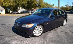 2006 BMW 330 , automatic , very clean in and out , drives excellent , loaded with leather seats , power windows , power locks , CD player , HID headlights , alloy wheels , great tires , heated seats , power sunroof , alarm system with key less entry.
Only