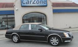 2006 CADILLAC DTS | CARRIAGE TOP | Black Raven with Beige Leather Interior | Winner of 2006 Vehicle Satisfaction Award for Top Premium/Luxury brand, the Cadillac DTS was named a Consumer Guide 2006 'Recommended Buy'. It was also named a contender for