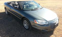 Fore Sale: Grey 2006 Chrysler Sebring Convertible automatic 101,xxx power locks and windows. cold ac/hot heat! very well taken care of! Soft top is very very clean no rips wear or tear! all maintenance has been up kept and done. zero issues mechanically