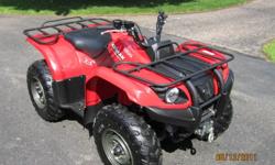 2006 Yamaha Kodiak 450 4x4 ATV. Only 800 miles , unit is VERY clean. 4 stroke, independent suspension, front differential lock, wench, trailer hitch, front and rear racks, 2 new gun racks (still in the boxes) and new handlebar mitts.