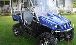 This is a super nice utv. I bought it brand new!
It has never been abused in any way and is in great shape and needs nothing.
It has 668 miles on it and 109 hours.
It is a 660cc 4 stroke motor,fully automatic with high,low,
reverse,electric start.
&nbsp;