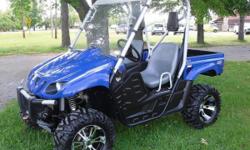 This is a super nice utv. I bought it brand new! It has never been
abused in any way and is in great shape and needs nothing. It has 668
miles on it and 109 hours. It is a 660cc 4 stroke motor,fully
automatic with high, low, reverse,electric start.
&nbsp;