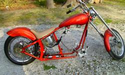 Complete Painted Chopper Roller - Garage Kept&nbsp;
Clean NC Title In Hand
All it needs is DriveTrain and licence plate n fluilds.
6500 or best offer
frame , rolling chassis , project