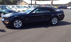 &nbsp;
2007 Ford Mustang GT Convertible with the 4.6L V8 6-Speed Automatic!!! TRIPPLE BLACK **CLEAN CARFAX 1 OWNER** Cool down this summer in this stylin' Mustang Convertible! Feel the power in this aggressive 5.0L!!! You'll look good cruisin' the