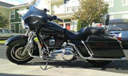 Black 2007 Street Glide for sale. In great condition.
I have quick release system with backrest
AM / FM / CD player
Aftermarket handlebars
Highway bars & pegs
Aftermarket slip-on exhaust (Sounds great!!)
Mileage: 30,000 miles
$13,500 or best offer