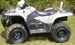 This ATV is in great condition. Advantages of the KingQuad 700's fuel injection system include reduced fuel consumption overall. Also, there are no choke operations or carburetor settings to consider. Electronic fuel injection provides better throttle